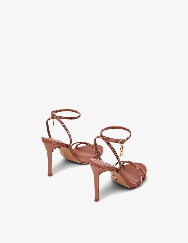 rinascente Steve Madden Jypsey satin crystal sandals