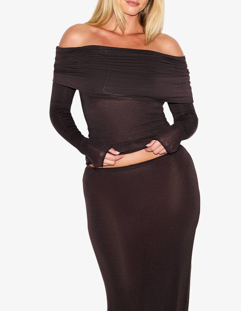 rinascente SKIMS Off-shoulder long sleeved top