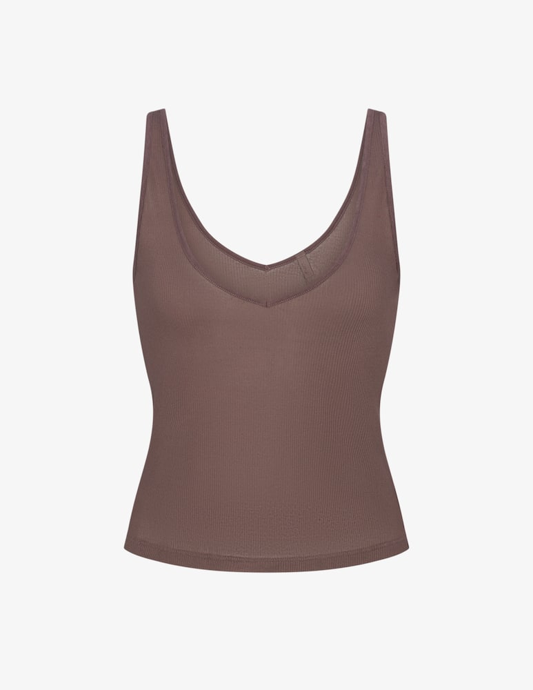 rinascente SKIMS Ribbed v neck tank