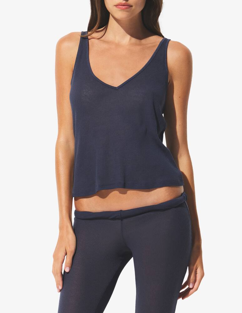 rinascente SKIMS Rib v neck tank