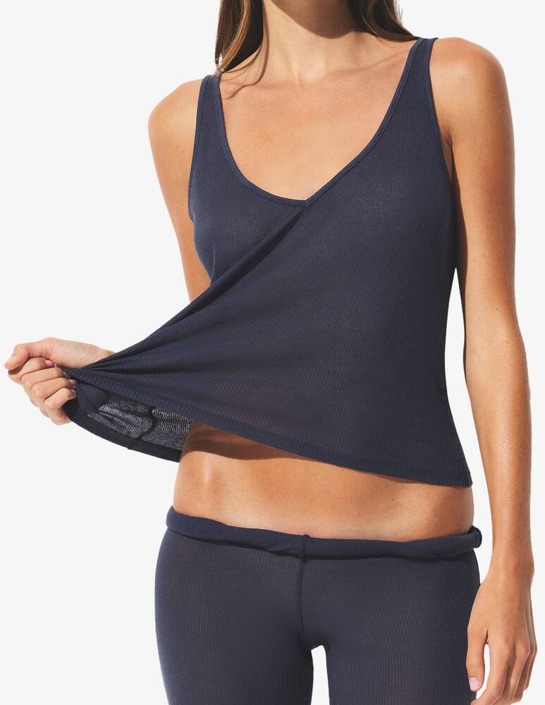 rinascente SKIMS Rib v neck tank