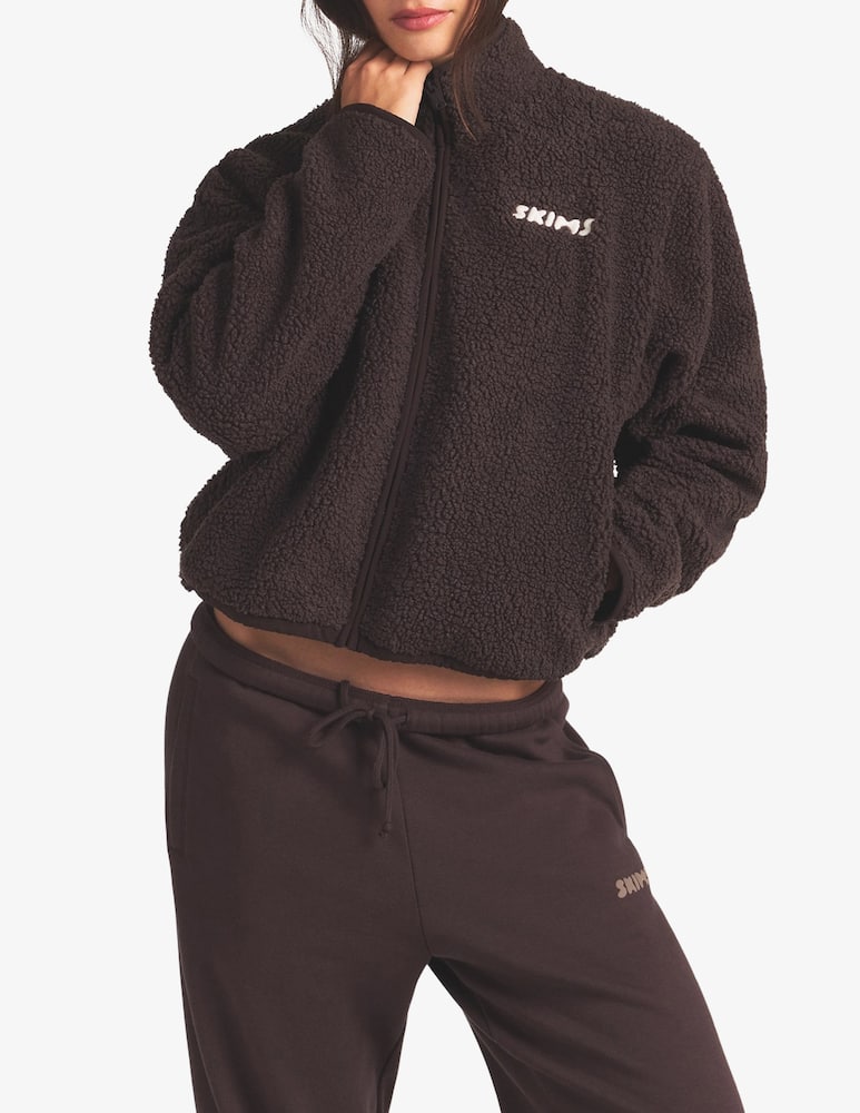 SKIMS Giacca in pile sherpa zip up - immagine 1 SKIMS Giacca in pile sherpa zip up - immagine 1
