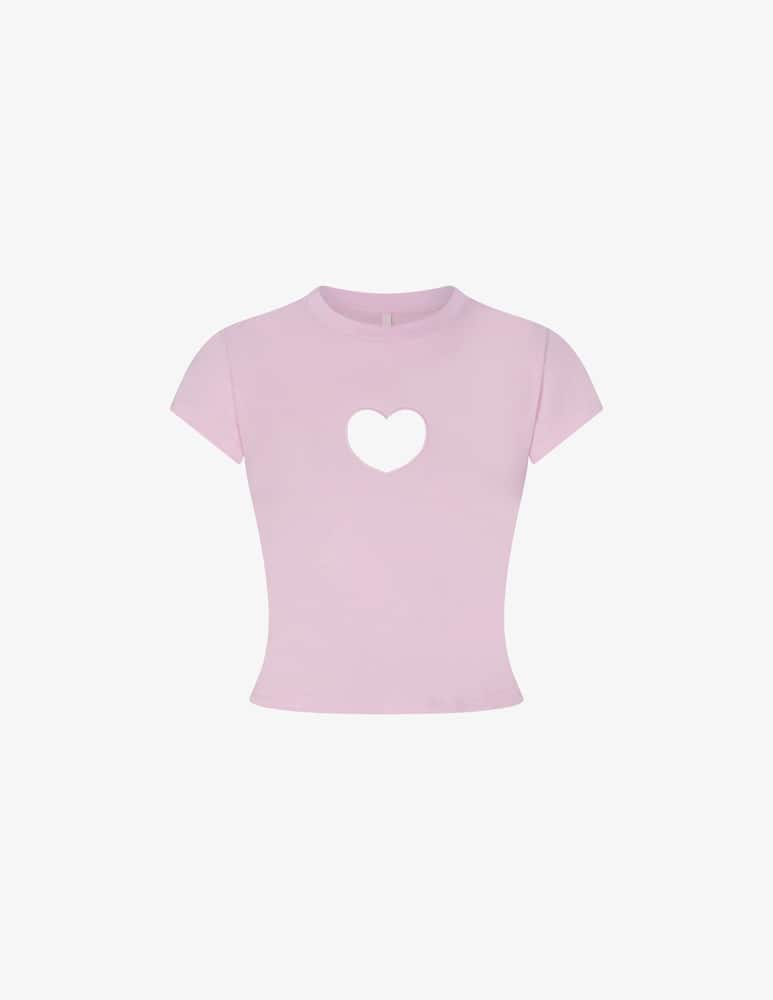 SKIMS T-shirt cuore intaglio - immagine 5