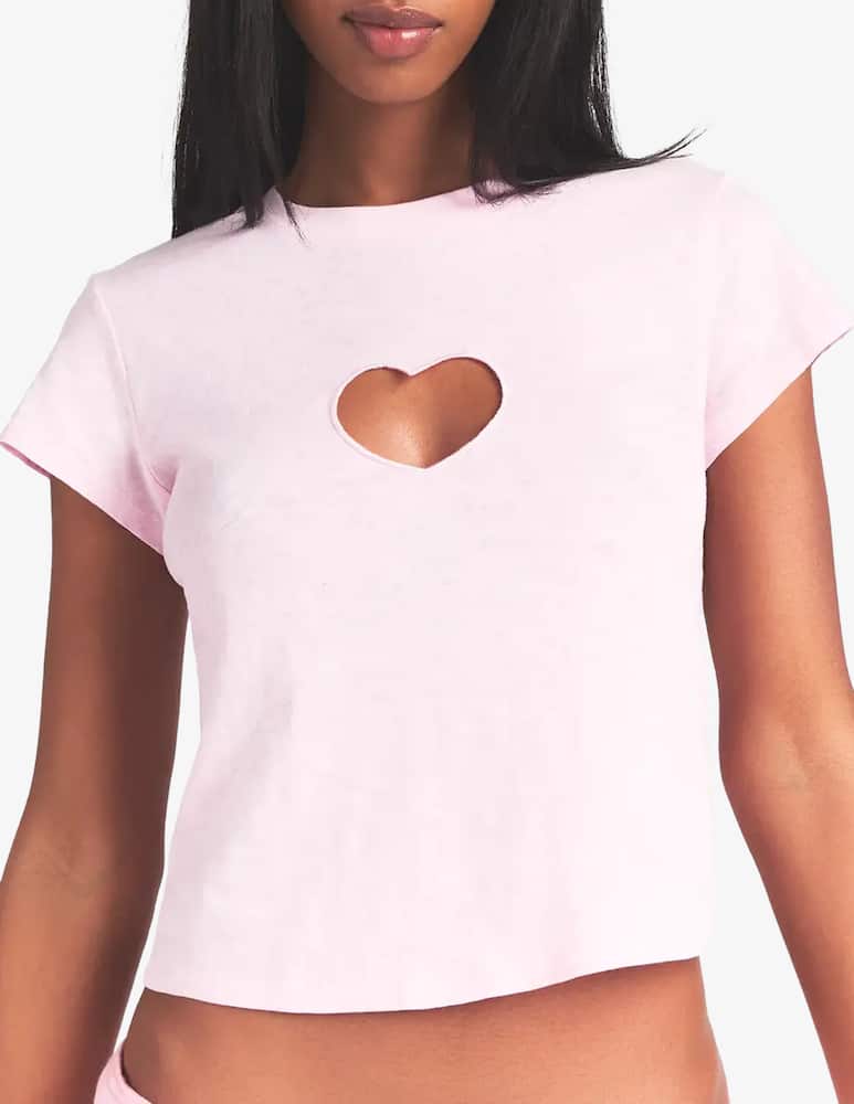 SKIMS T-shirt cuore intaglio - immagine 4