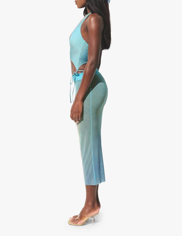 rinascente SKIMS Sheer printed midi skirt