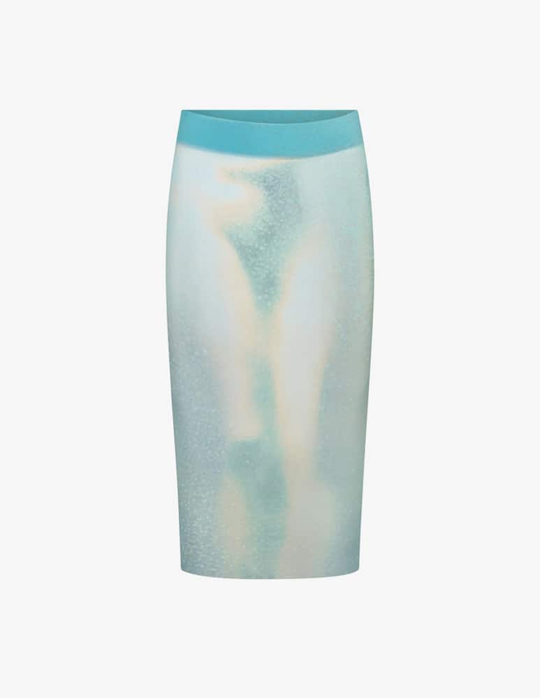 rinascente SKIMS Sheer printed midi skirt