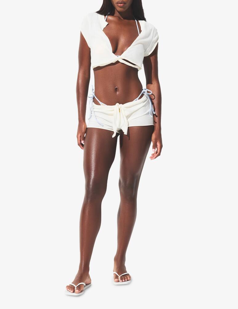 rinascente SKIMS Knot front swim shorts