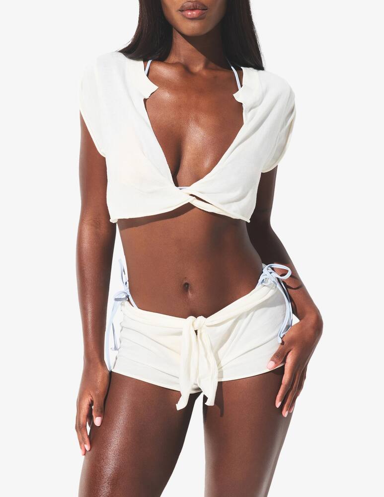 rinascente SKIMS Knot front swim shorts