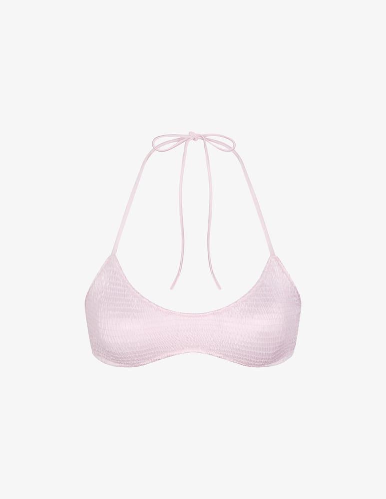 rinascente SKIMS Smocked scoop bikini top