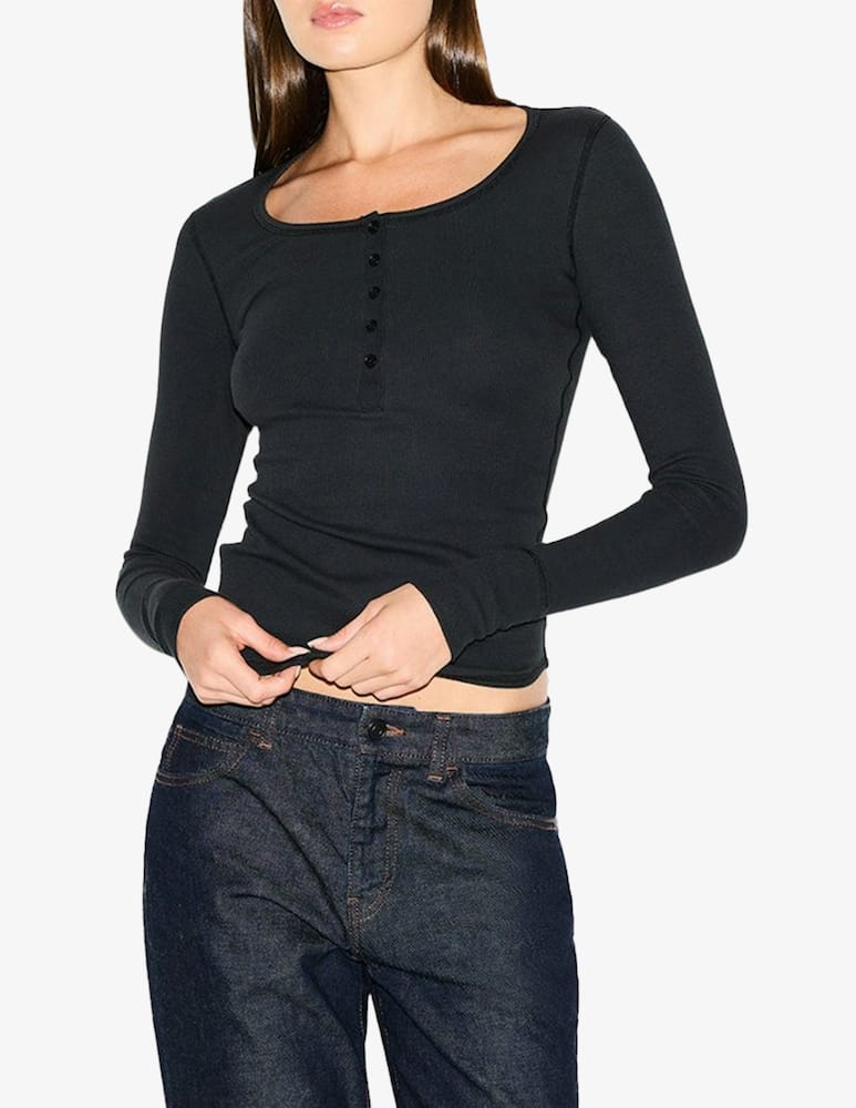 rinascente SKIMS Maglia henley scollo ampio