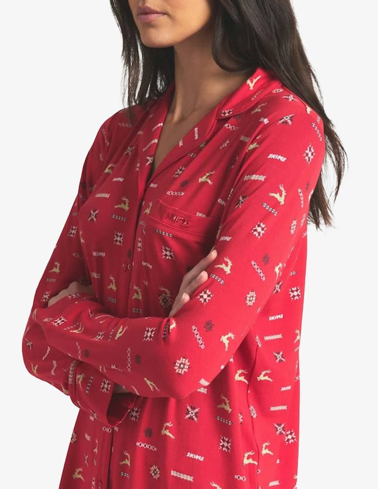 rinascente SKIMS Patterned long sleep set