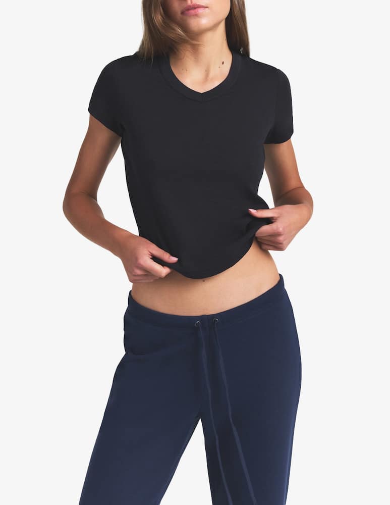 SKIMS T-shirt baby con scollo a V - immagine 1 SKIMS T-shirt baby con scollo a V - immagine 1