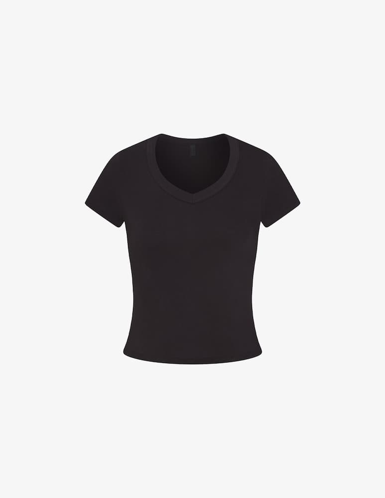 SKIMS T-shirt baby con scollo a V - immagine 4 SKIMS T-shirt baby con scollo a V - immagine 4