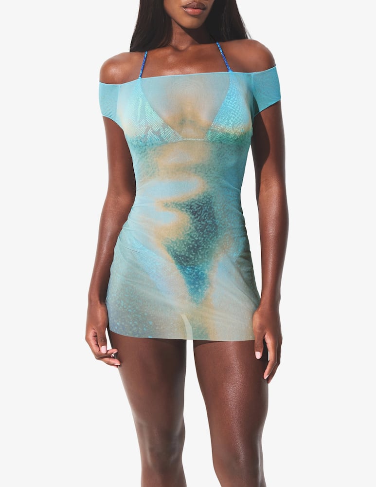 rinascente SKIMS Abstract print mini dress