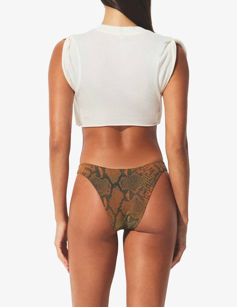 rinascente SKIMS T-shirt corta scollo annodato