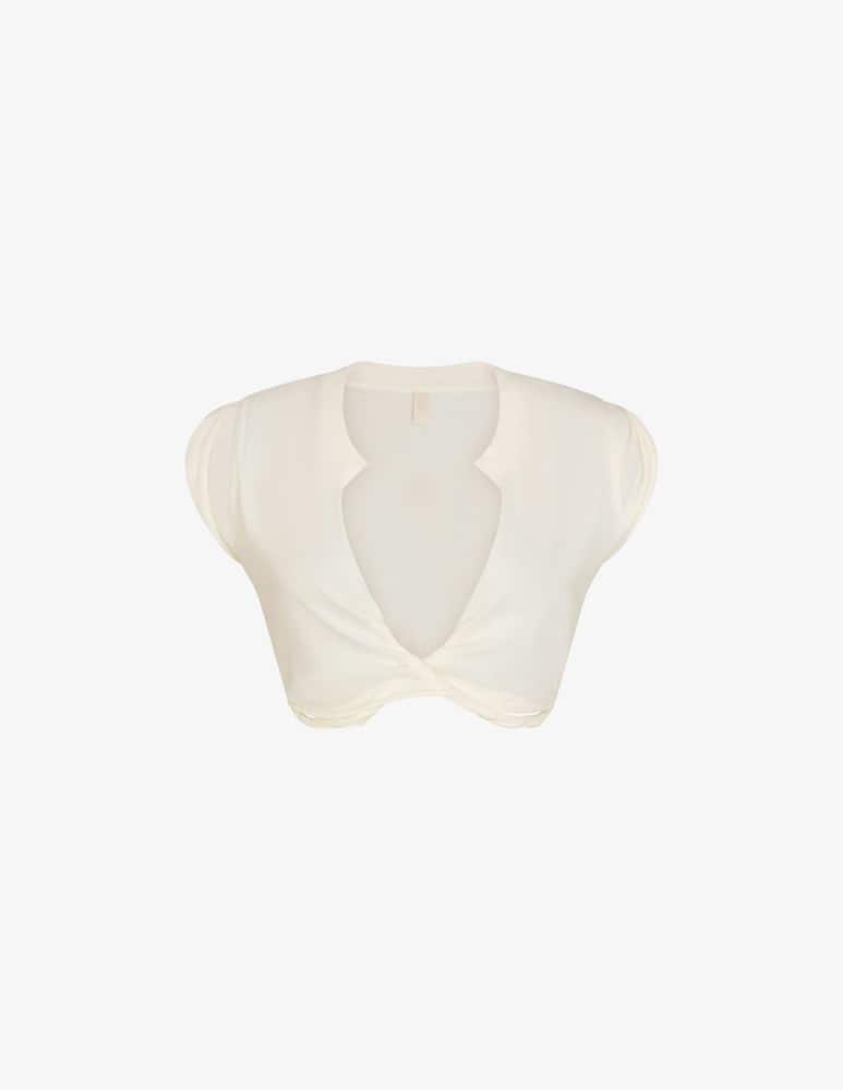 SKIMS T-shirt corta scollo annodato - immagine 4 SKIMS T-shirt corta scollo annodato - immagine 4