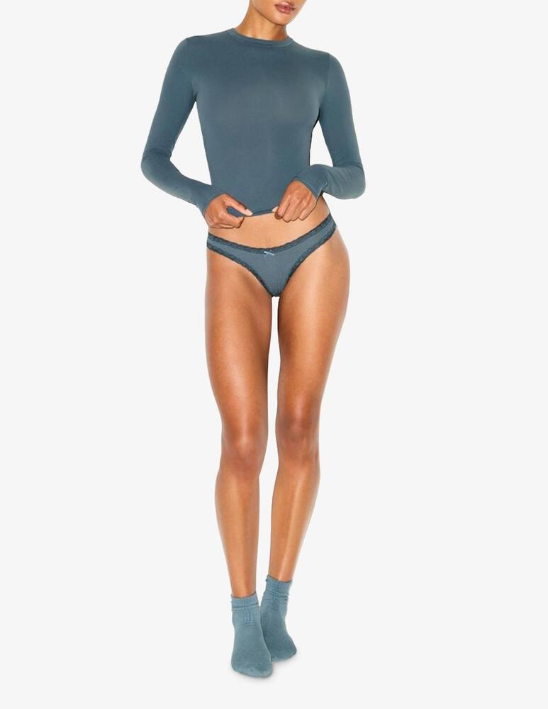 rinascente SKIMS Pointelle lace trim thong