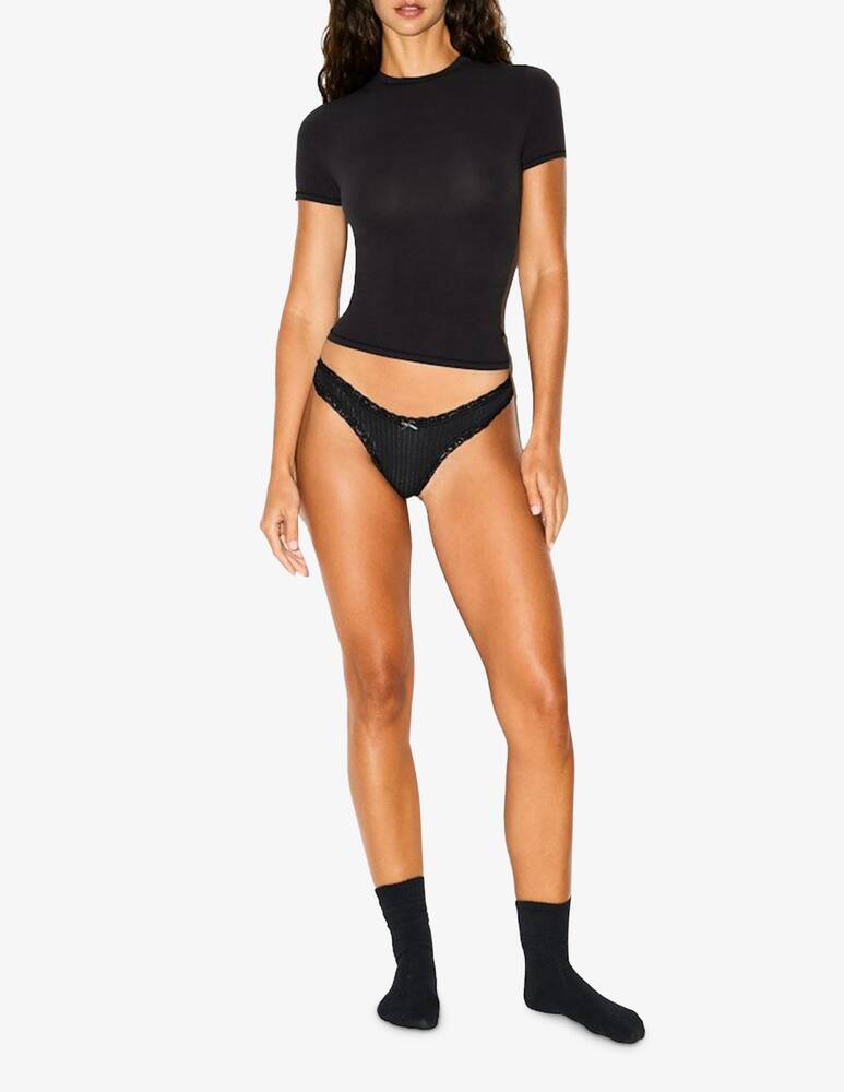 rinascente SKIMS Pointelle lace trim thong