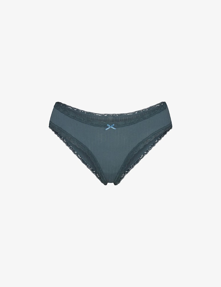 rinascente SKIMS Pointelle lace trim brief