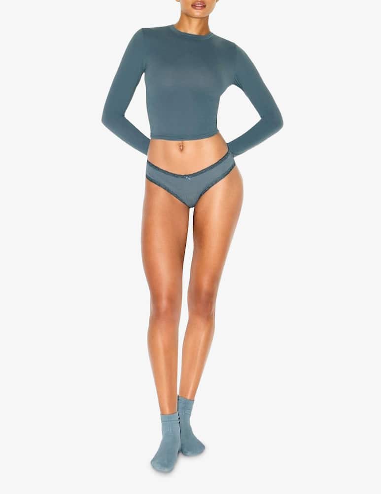 rinascente SKIMS Pointelle lace trim brief