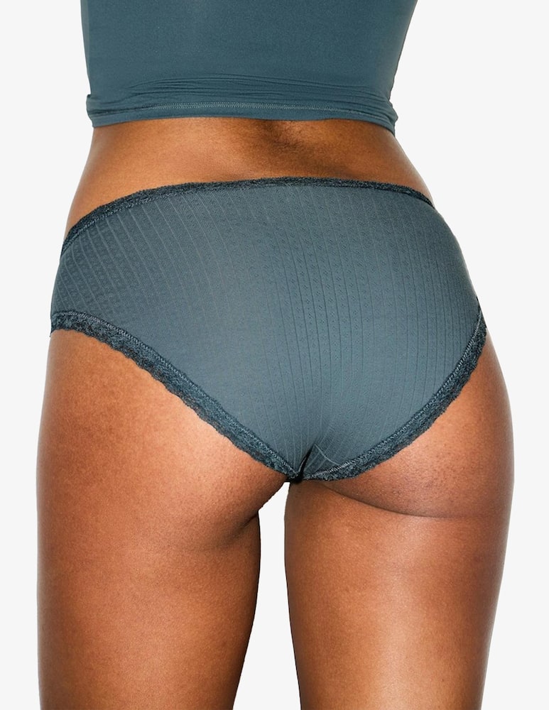 rinascente SKIMS Pointelle lace trim brief