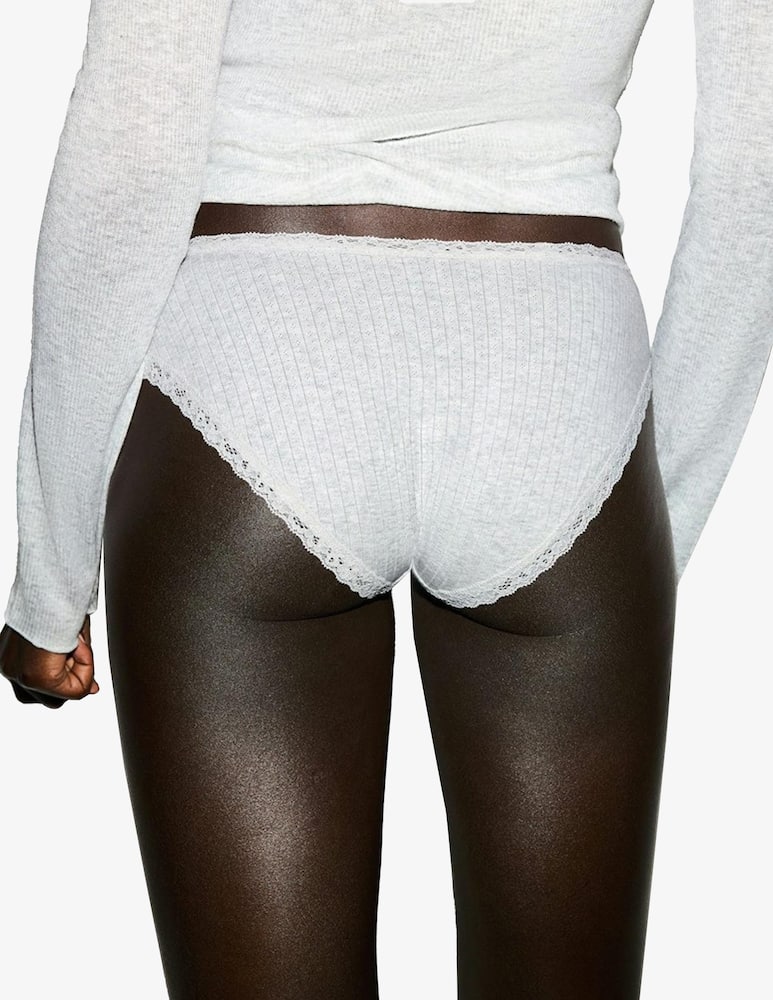 rinascente SKIMS Pointelle lace trim brief