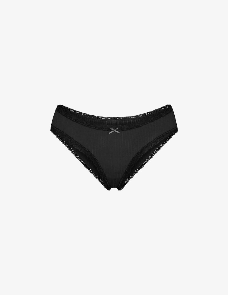 rinascente SKIMS Pointelle lace trim brief