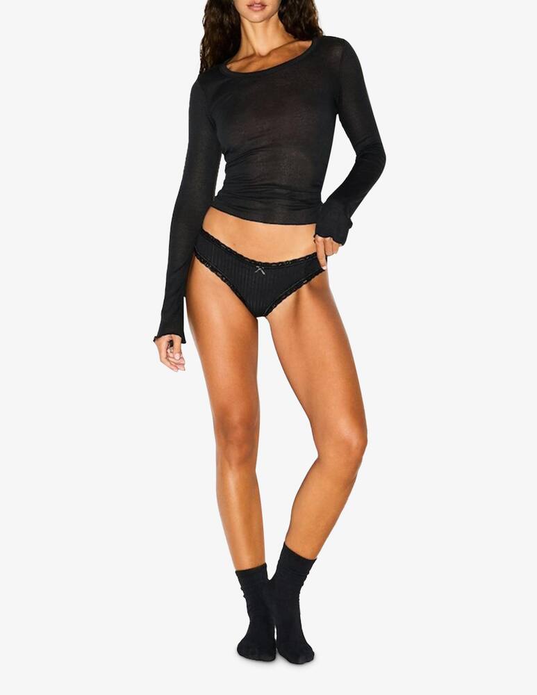 rinascente SKIMS Pointelle lace trim brief