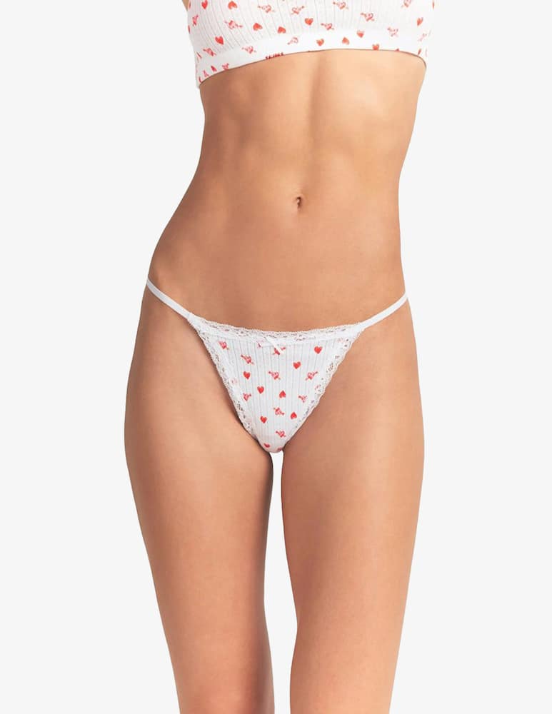 rinascente SKIMS Perizoma con pizzo pointelle