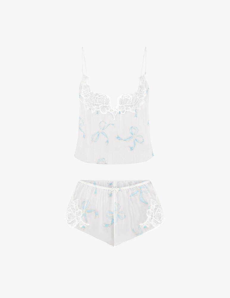 SKIMS Set top e shorts in seta - immagine 8
