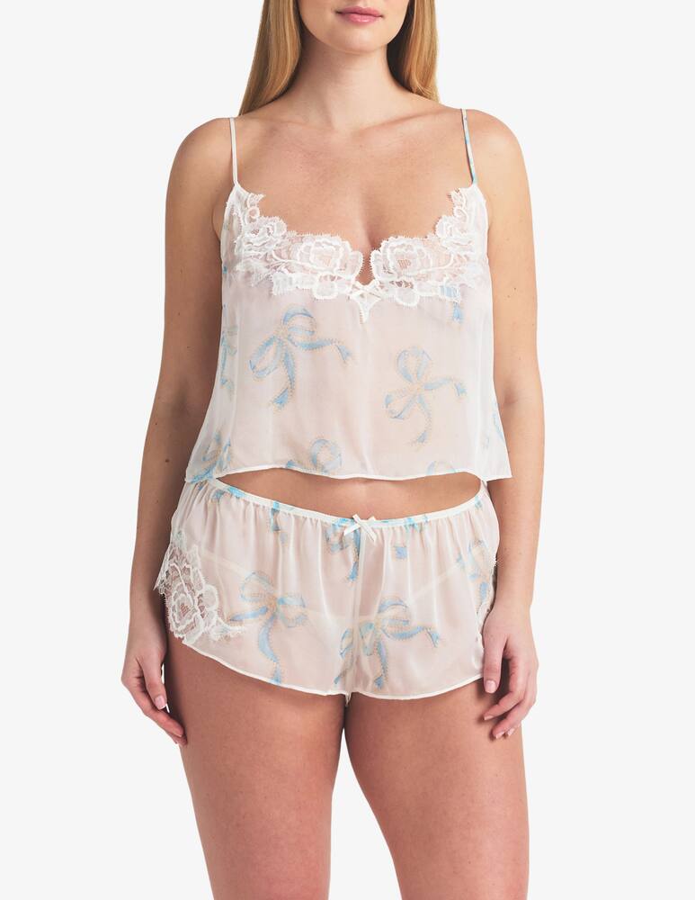 rinascente SKIMS Set top e shorts in seta