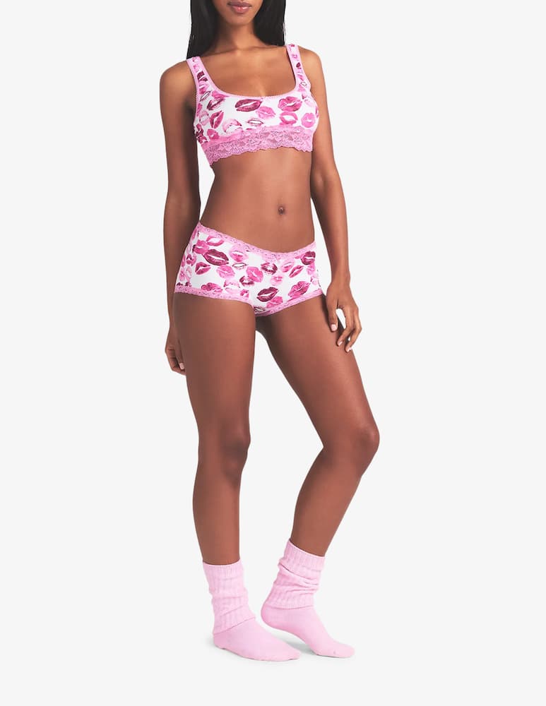 rinascente SKIMS Lace trim kiss print boyshort