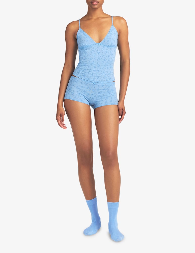 rinascente SKIMS Set top e shorty pizzo
