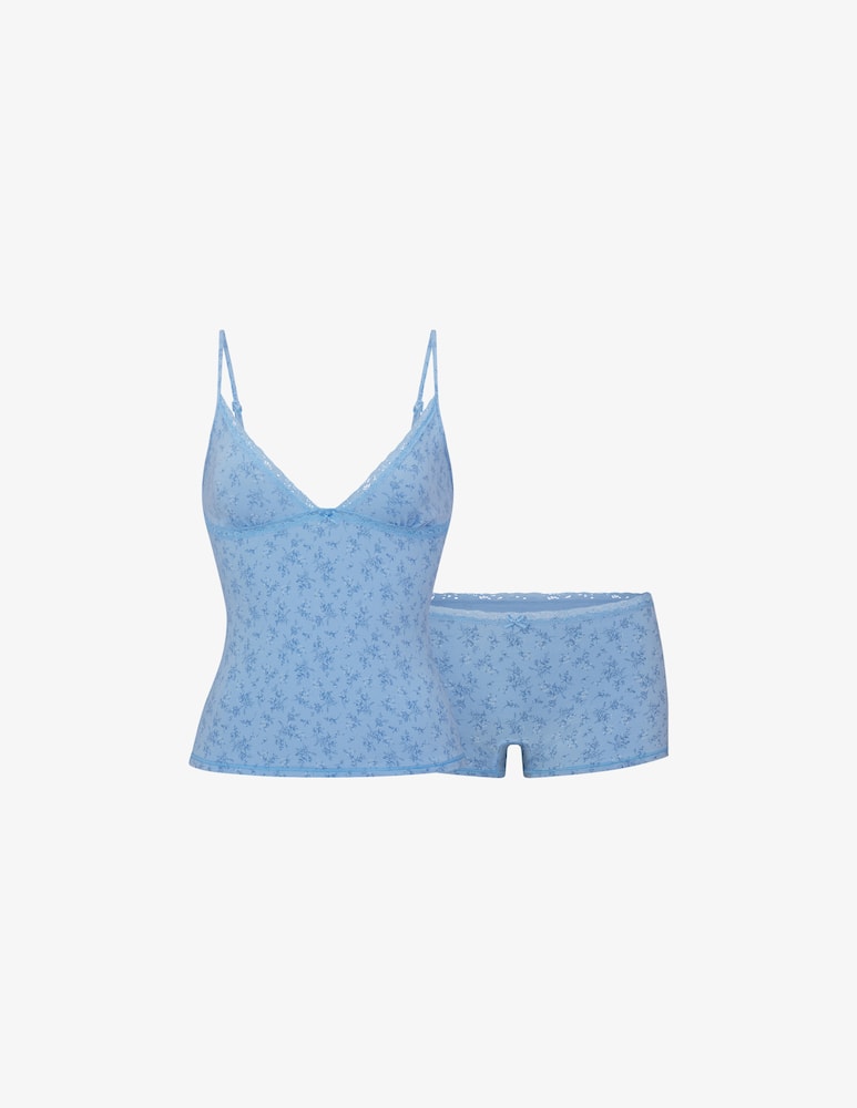 rinascente SKIMS Set top e shorty pizzo
