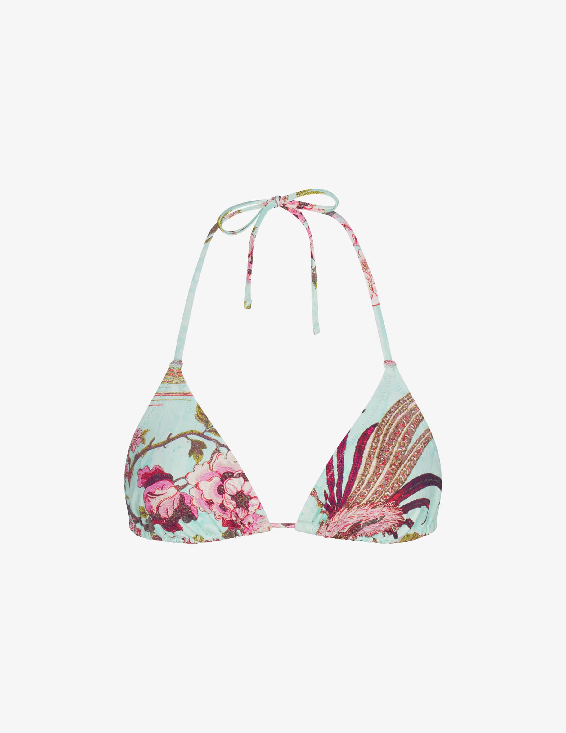 Shop SKIMS Roberto Cavalli x Skims triangle bikini top on