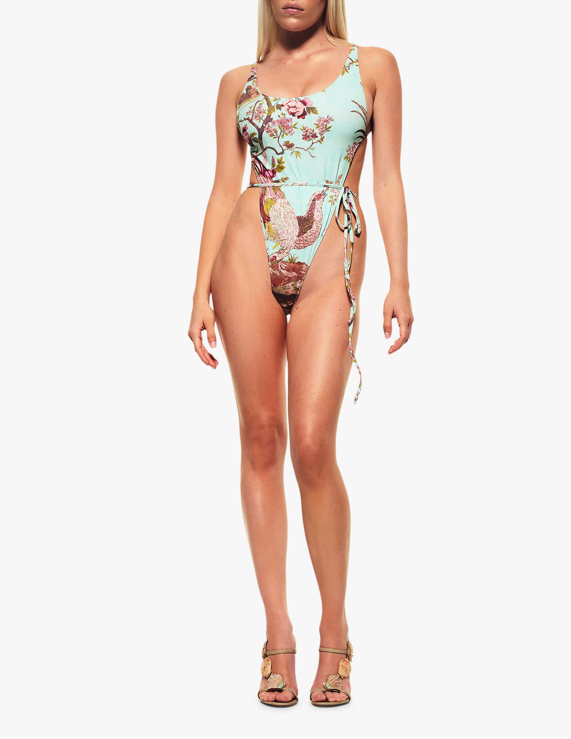 Shop SKIMS Roberto Cavalli x Skims one piece swimsuit on