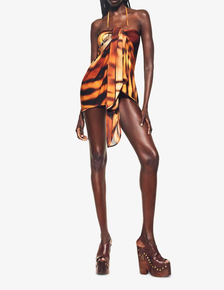 rinascente SKIMS Roberto Cavalli x Skims tiger print pareo