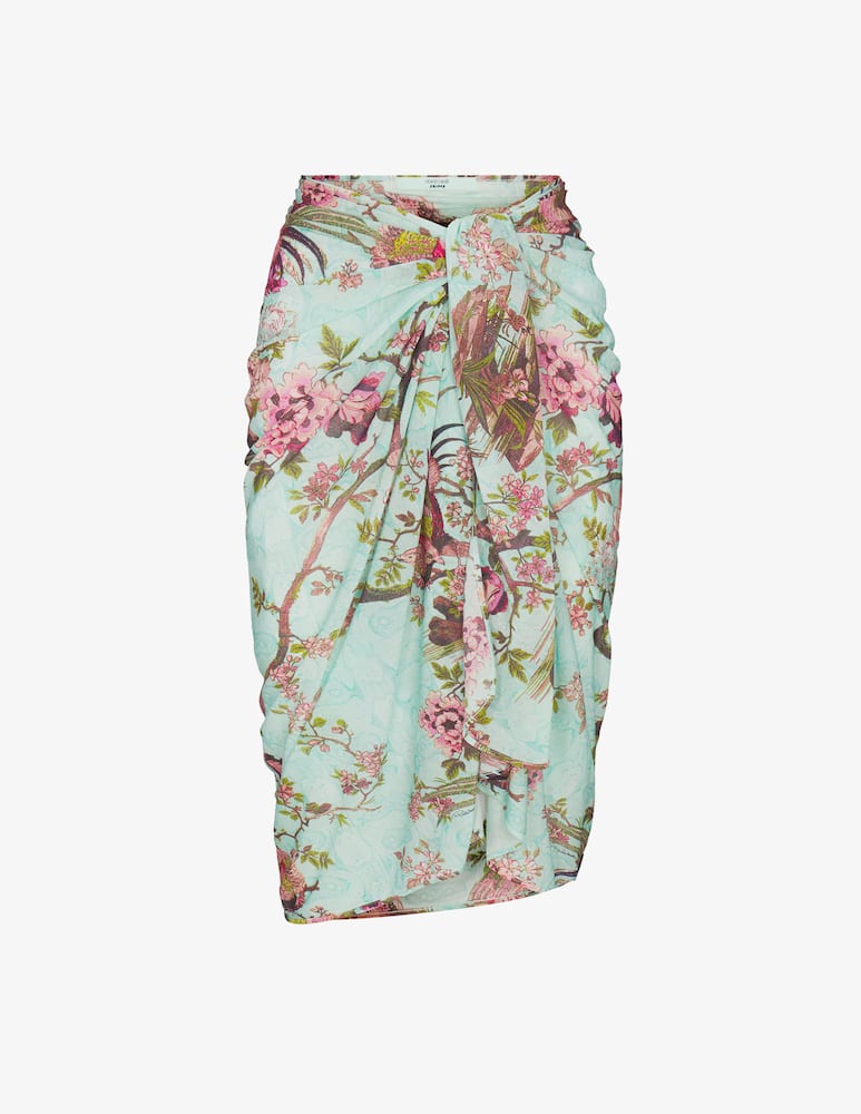 rinascente SKIMS Roberto Cavalli x Skims floral wrap pareo