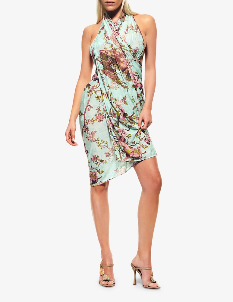 rinascente SKIMS Roberto Cavalli x Skims floral wrap pareo