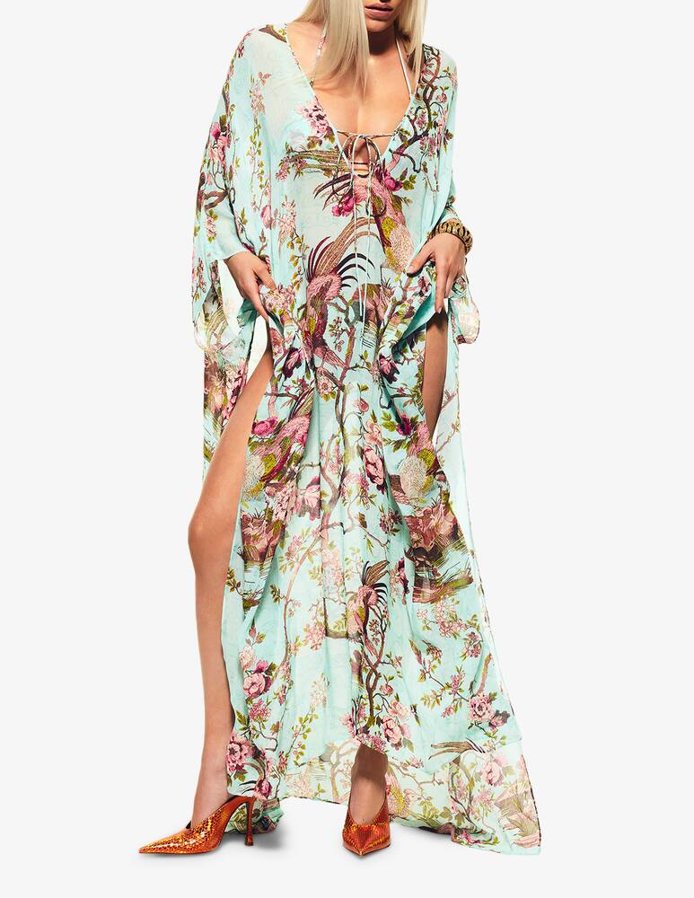 rinascente SKIMS Roberto Cavalli x Skims floral long kaftan