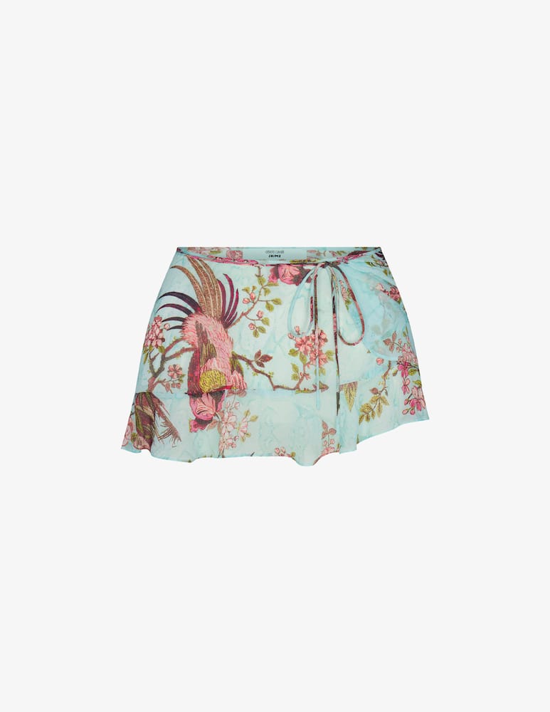 rinascente SKIMS Roberto Cavalli x Skims wrap mini skirt