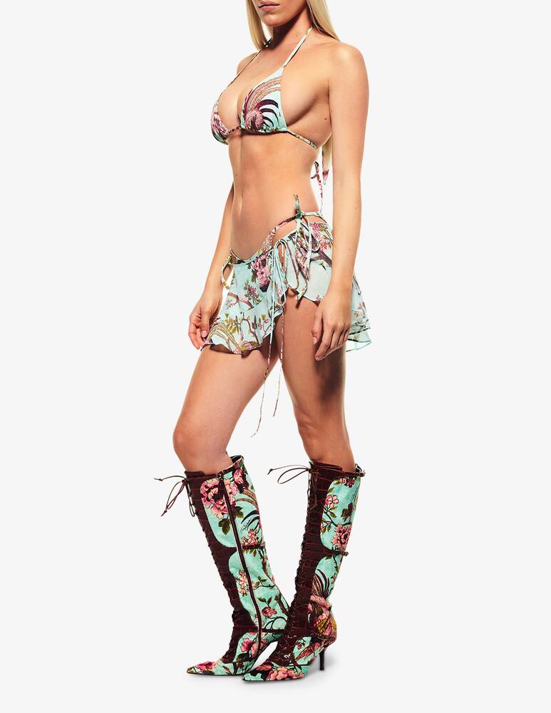 rinascente SKIMS Roberto Cavalli x Skims wrap mini skirt