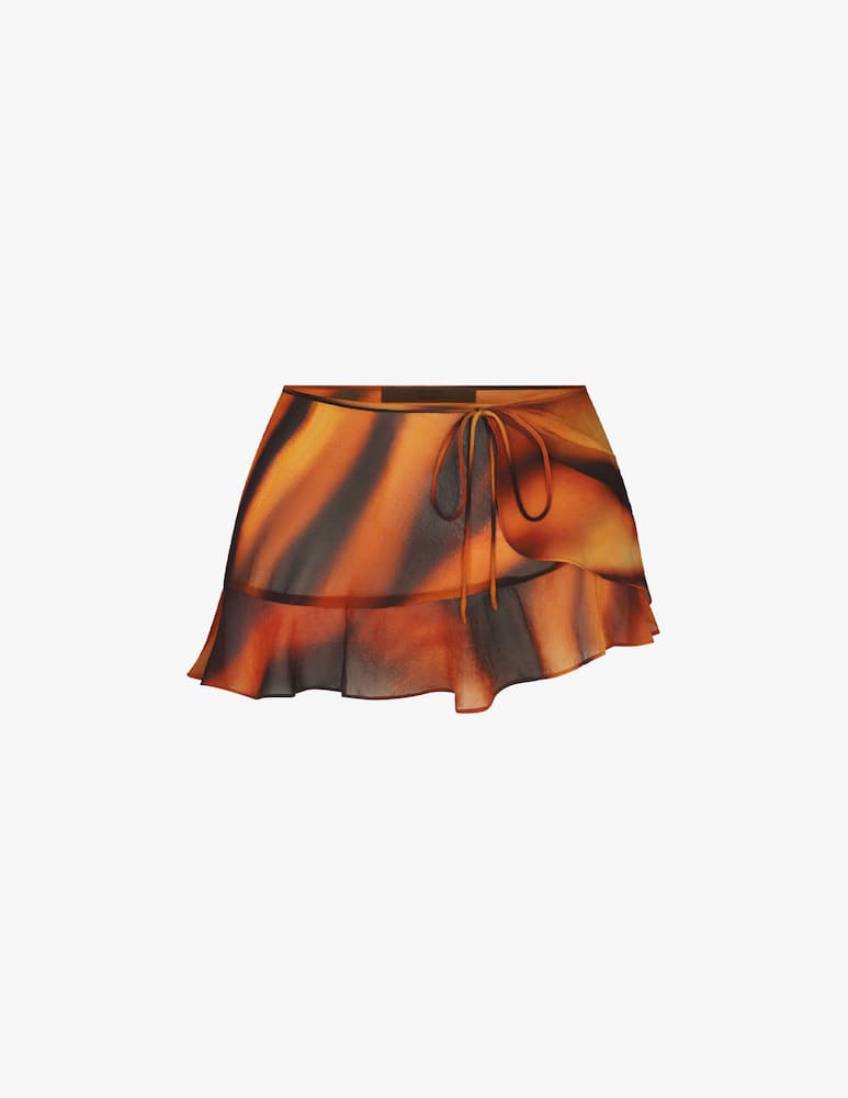 rinascente SKIMS Roberto Cavalli x Skims wrap mini skirt