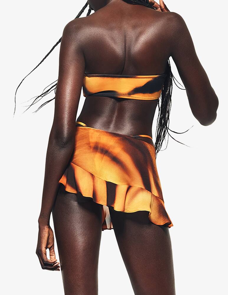 rinascente SKIMS Roberto Cavalli x Skims wrap mini skirt