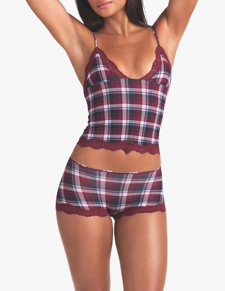 SKIMS Set intimo scozzese in pizzo - immagine 2 SKIMS Set intimo scozzese in pizzo - immagine 2