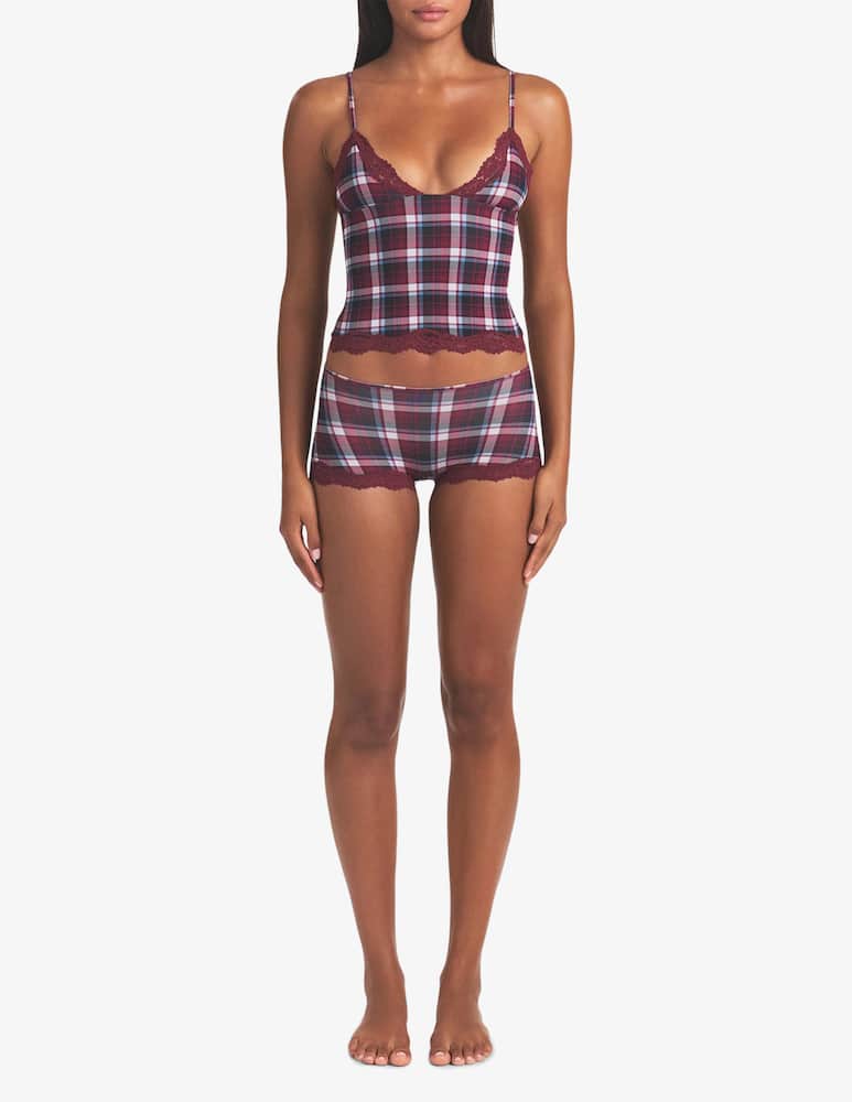 SKIMS Set intimo scozzese in pizzo - immagine 3 SKIMS Set intimo scozzese in pizzo - immagine 3