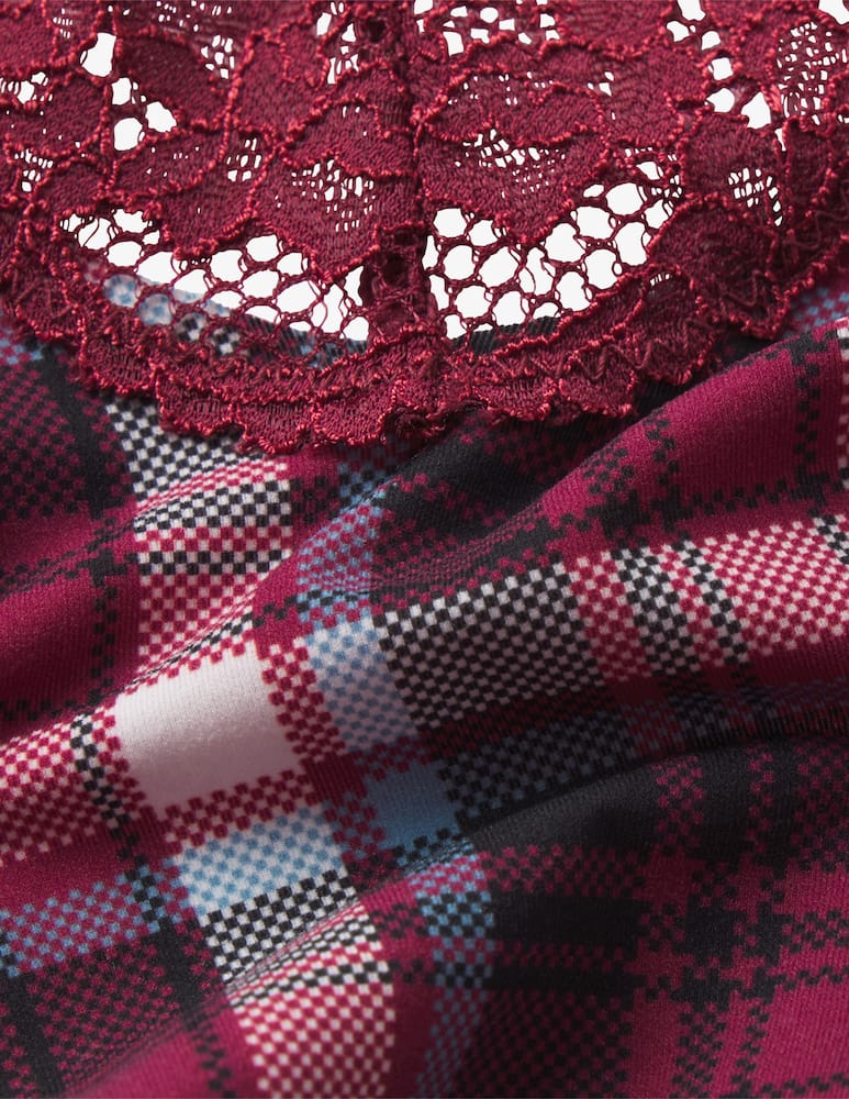 SKIMS Set intimo scozzese in pizzo - immagine 6 SKIMS Set intimo scozzese in pizzo - immagine 6
