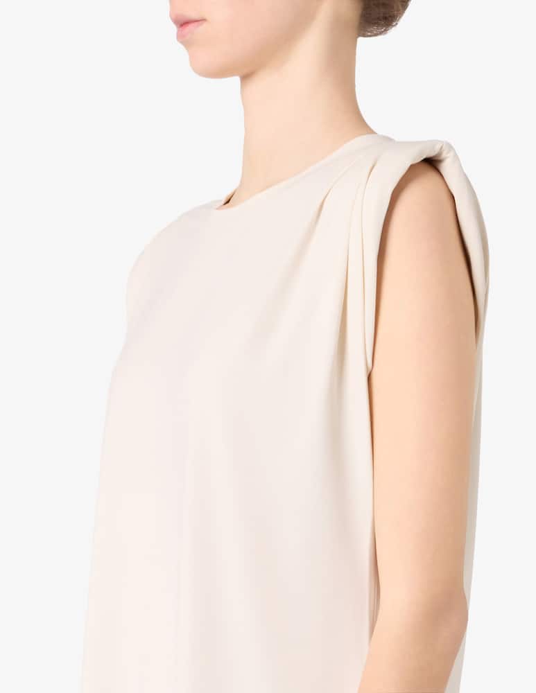 rinascente Michael Michael Kors Crew neck pleat shoulder top