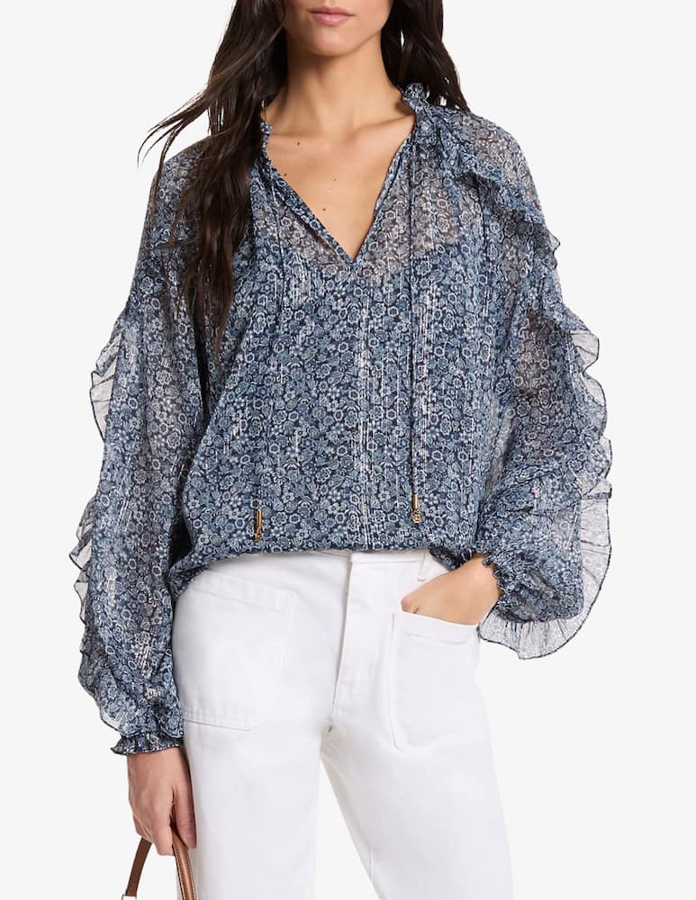 rinascente Michael Michael Kors Floral ruffle blouse
