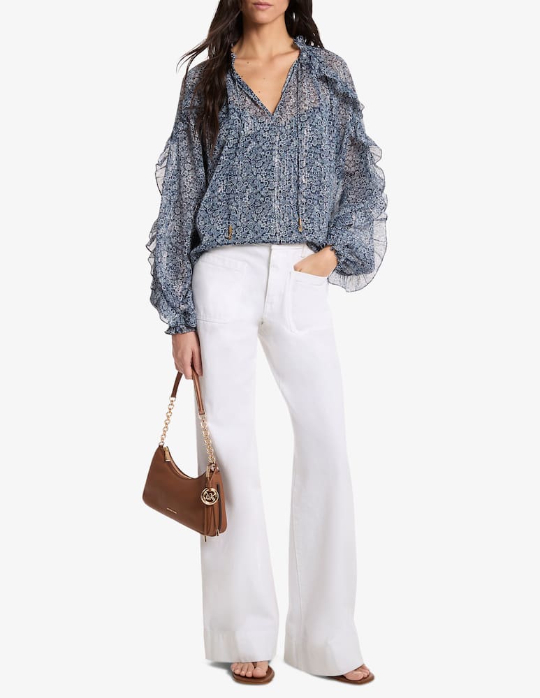 rinascente Michael Michael Kors Floral ruffle blouse